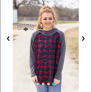 Crazy Train Purrfectly Plaid Hoodie